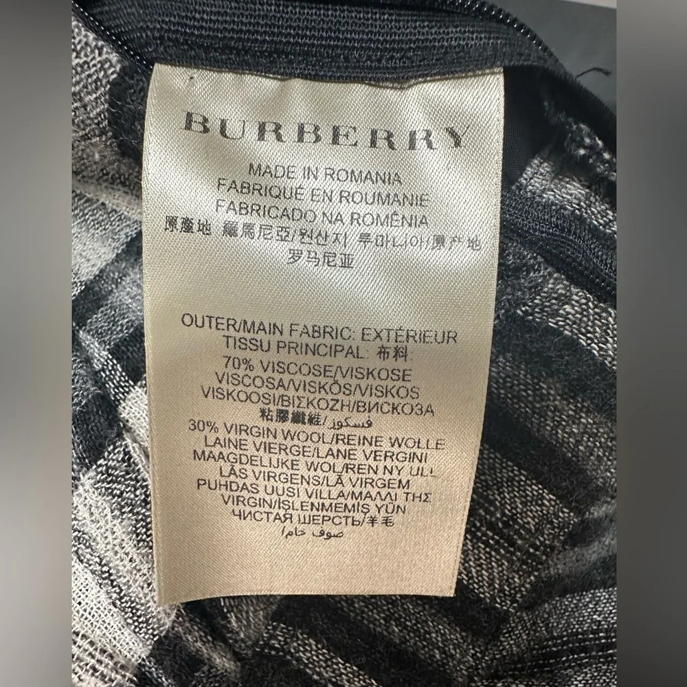 Burberry Brit Grey Nova Check Tie-Neck Dress - Picture 6 of 15